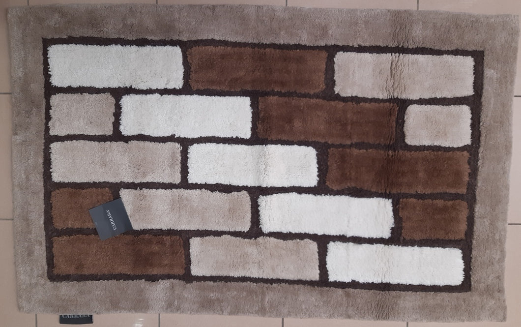 Tappeto bagno Vienna marrone (02) Mirabello/Carrara